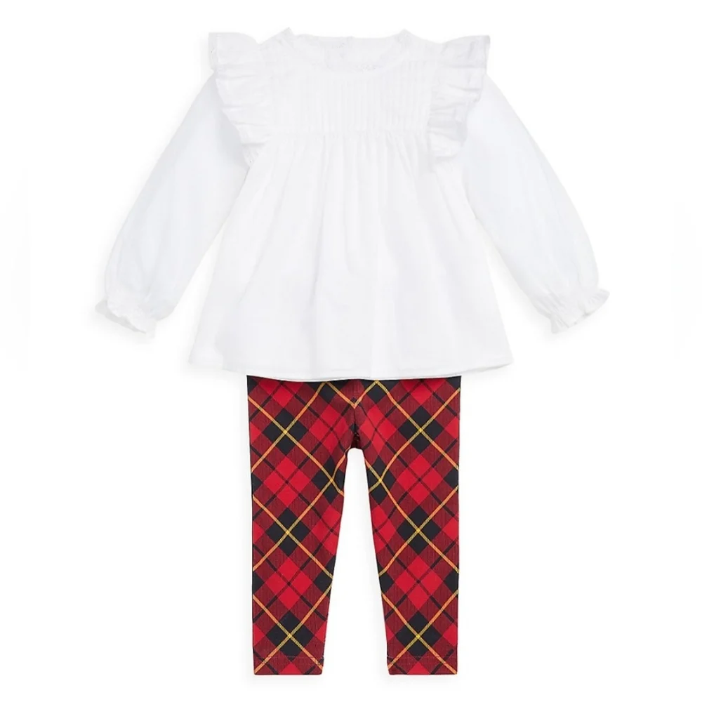 Polo Ralph Lauren Baby Girl's ’60s Baptiste 2-Piece Set
